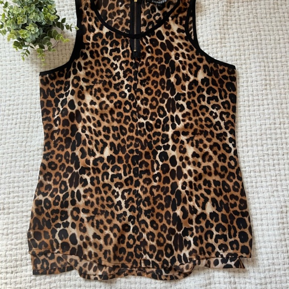 Express Womens Small Sleeveless Animal Print